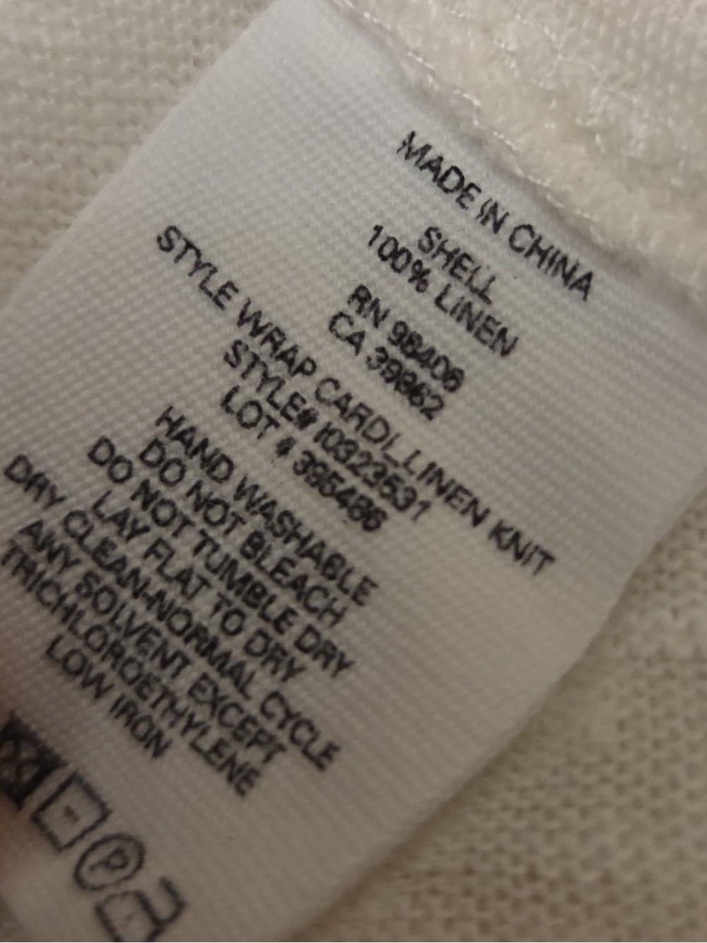Theory Cream Open-Front Tie Cardigan - Picture 5 of 5